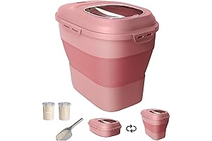 Large Dry Dog Food Storage Container with Wheels
