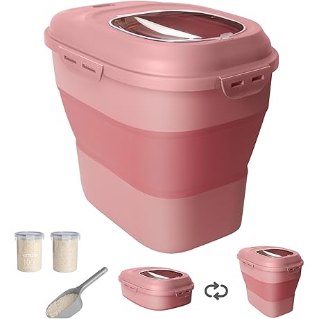 Large Dry Dog Food Storage Container with Wheels