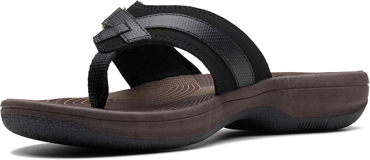 Black Synethetic/Brown Sole