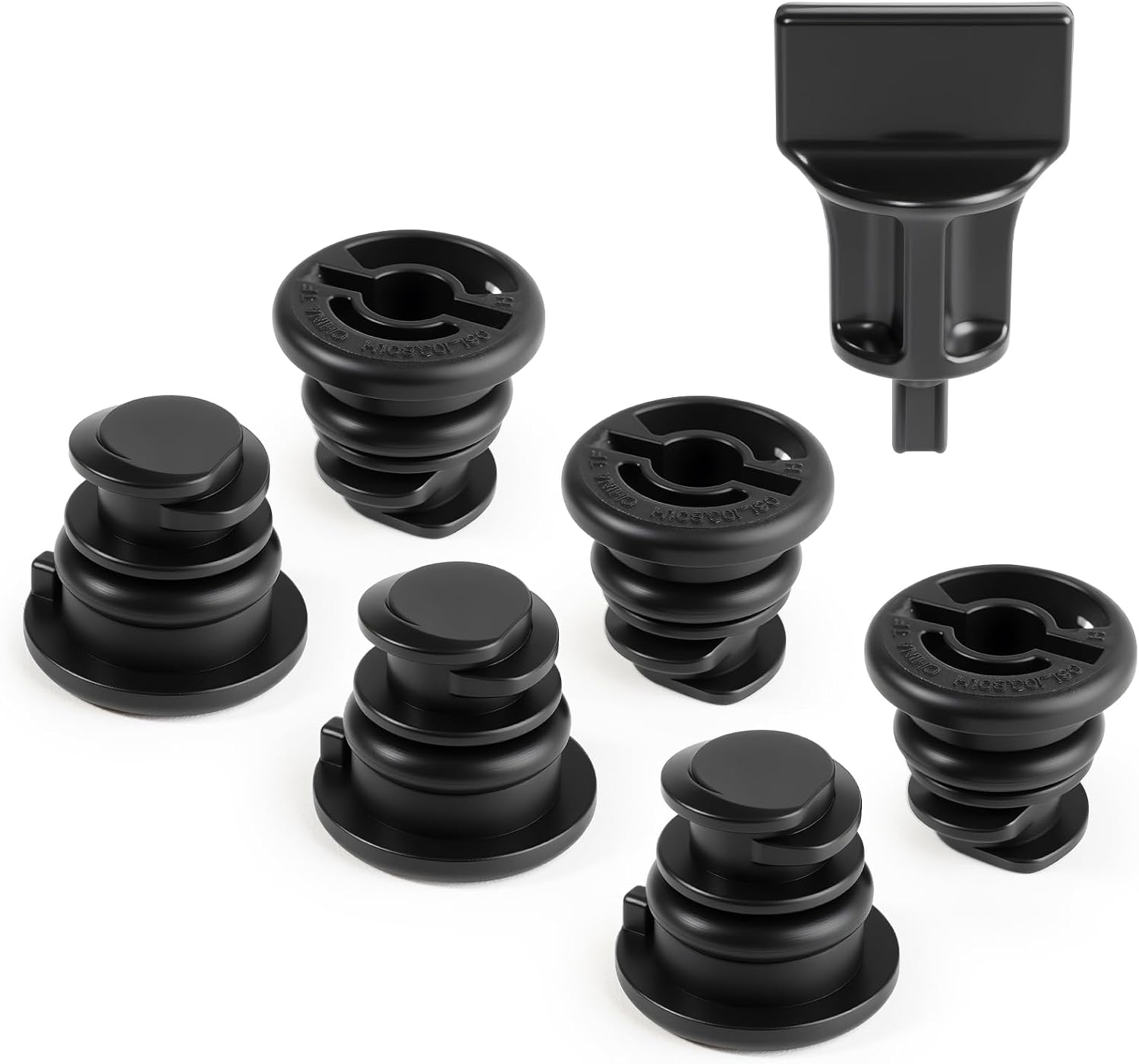 6 Pack Oil Drain Plug (06L103801) With Oil Drain Plug Removal Tool (6+1), No Leak Replacement for VW Audi 1.8L 2.0L TSI, Compatible with Golf GTI Passat Tiguan, A3 A4 A5 Q5 Q7