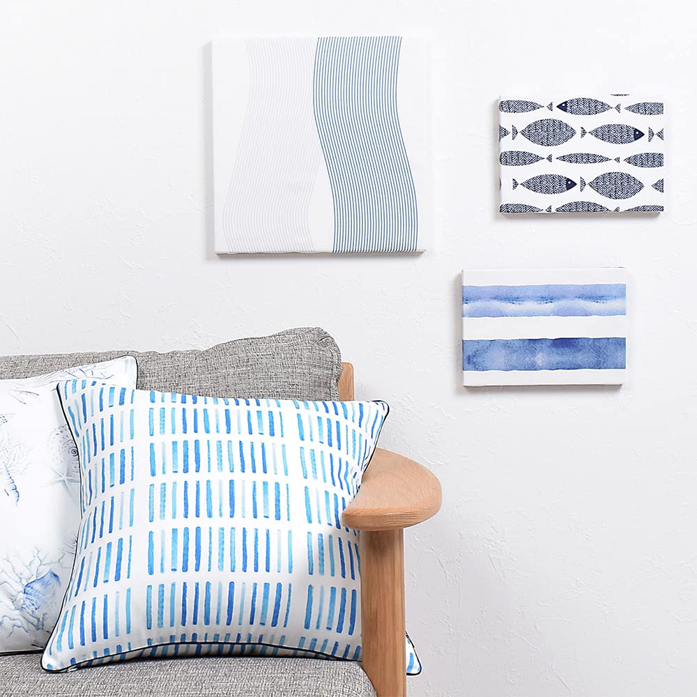 ブルーグレーの二つ折り装飾パネル