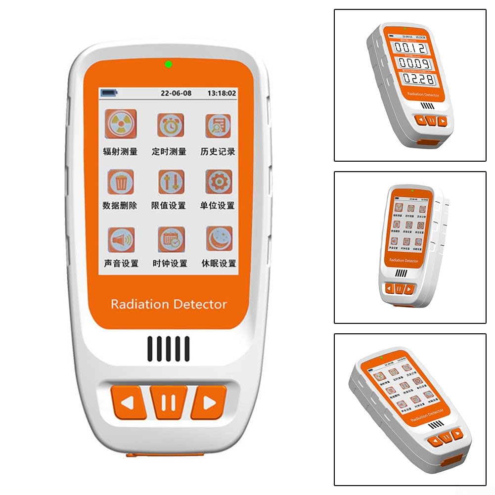 Geiger Counter Nuclear Strahlung Detektor Monitor, Beta Gamma Röntgentester Handheld Strahlungsmonitor mit LCD Display