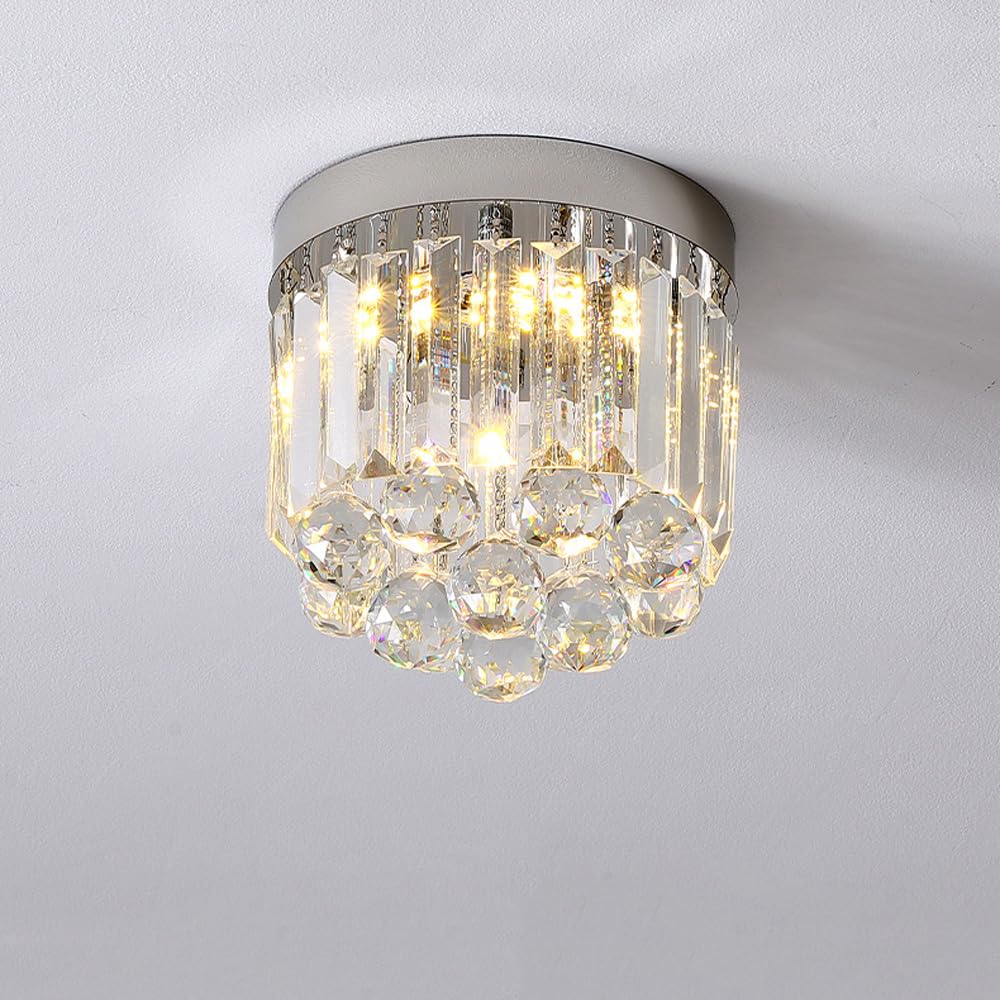 Lámpara LED de techo de Cristal empotrada para armario, pasillo pequeño, 10 W, regulable, Cerca de accesorios, entrada Moderna para cocina, baño, Porche, fabricada en China.