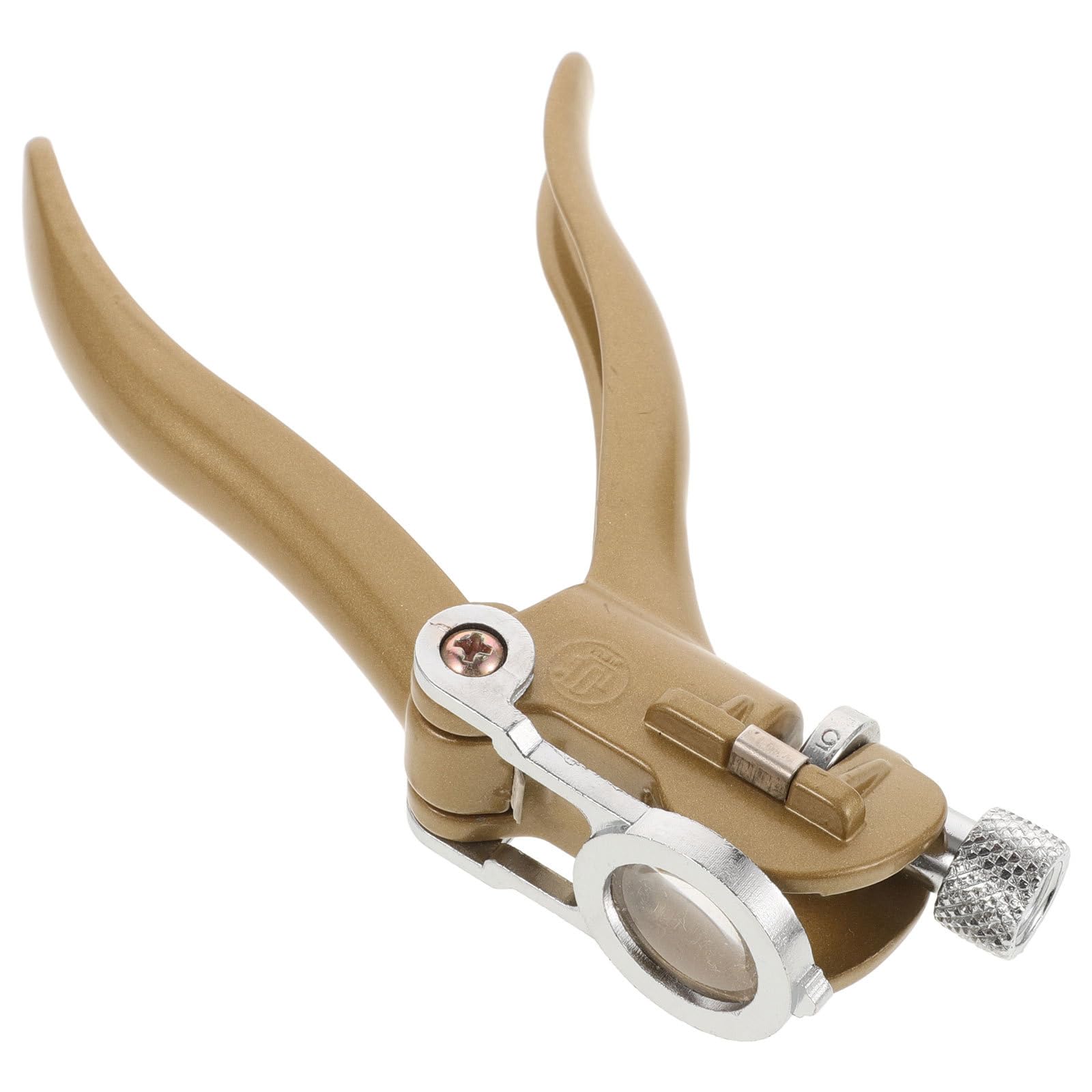 POPETPOP Pince de Réparation de Scie à Bois avec Loupe Intégrée, Outil de Réglage Précis pour Écartement des Dents, Accessoire de Bricolage Solide pour Menuiserie et Travail Manuel