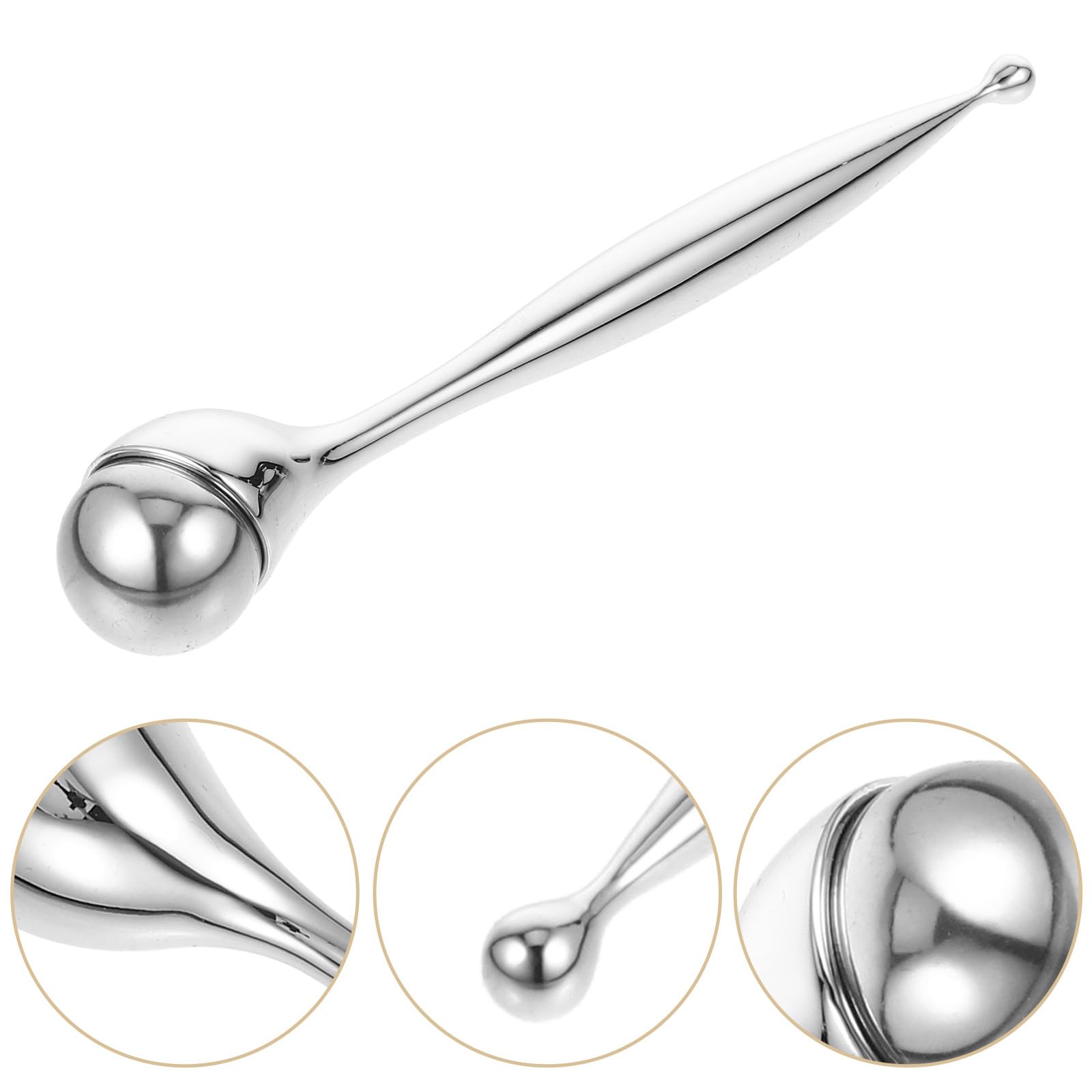 Rodillo de Masaje para Ojos Antiarrugas y Ojeras Mini Portátil Efecto Frío para Cuidado Ocular y Reducción de Bolsas Instrumento de Belleza para Viaje y Uso Diario