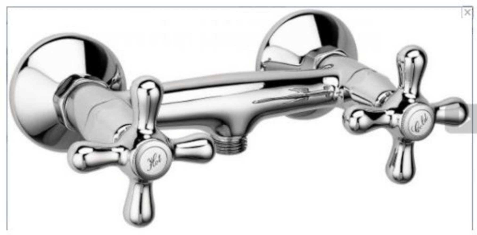 Ferro Shower Tap Fitting Retro | High Gloss Chrome | Luxury Bathroom Fitting | Quality High Pressure Fitting