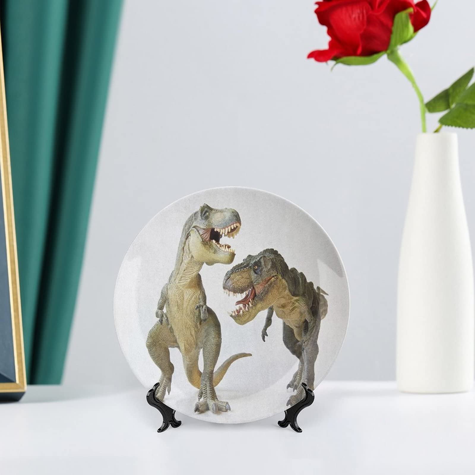 Amazon.com: 6 Inch Decorative Plate, Dinosaur Dinner Plate