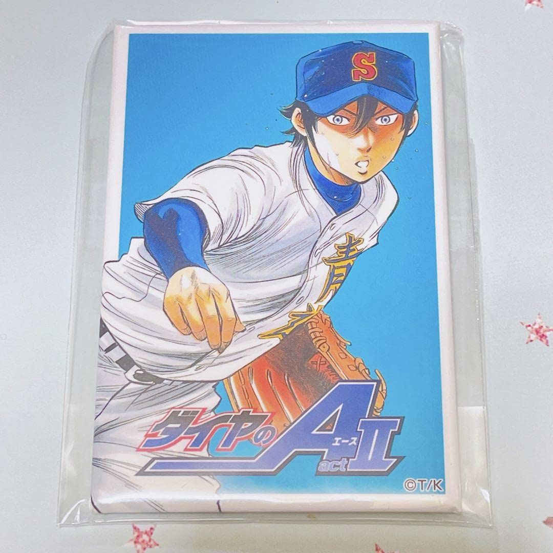 Amazon.co.jp: ダイヤのA スクエア缶バッジ 降谷暁 ファンクラブ