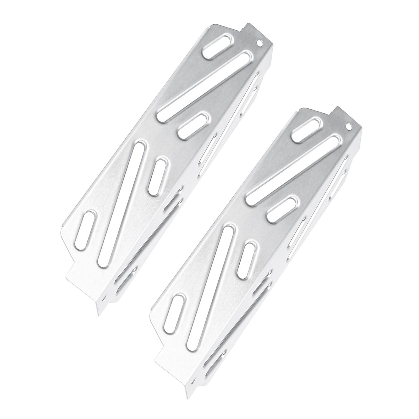Msioytog 2Pcs Premium Professional Grades Stainless Steel Heat Deflectors Simple BBQ Accessories Replacement Part Knitter Barbecue Replacement Parts