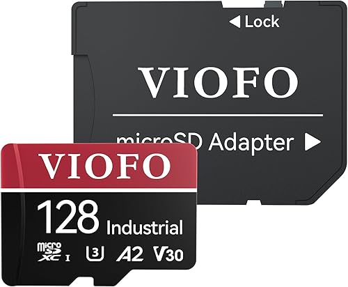 Miniatura 7 de VIOFO Tarjeta microSD de grado industrial de 128 GB, tarjeta de memoria de alta velocidad U3 A2 V30 con adaptador, compatible con grabación de video