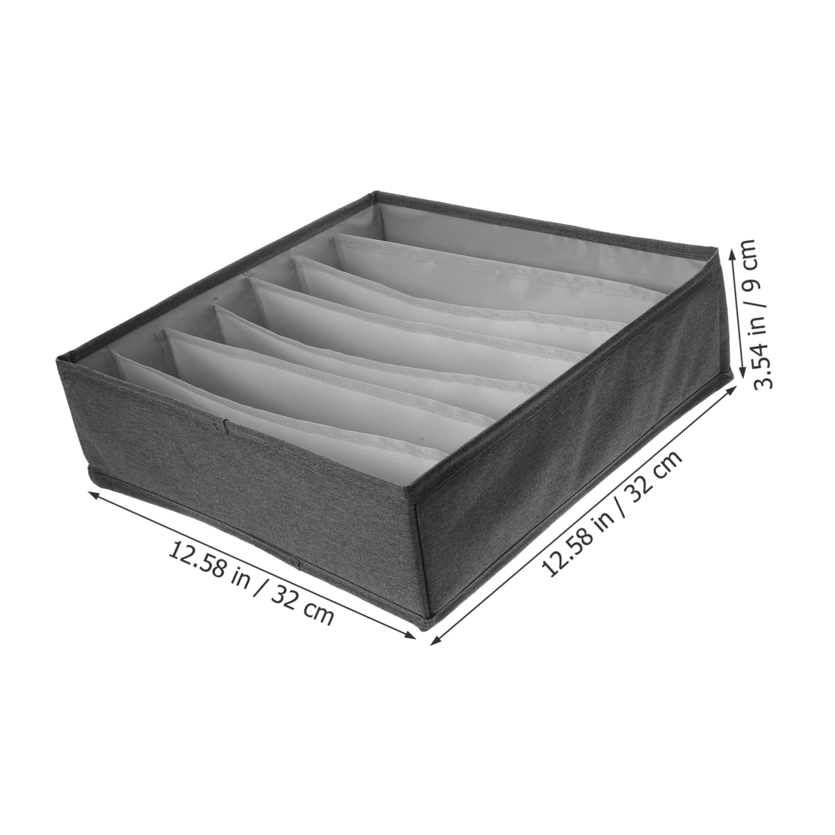 CHILDWEET Organizer Per Biancheria Intima e Calze Scatola Grigia Con Scomparti Contenitore Salvaspazio Per Armadio Organizer Versatile Per Vestiti e Accessori Resistente e Facile Da