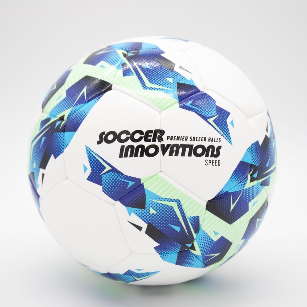 Soccer InnovationsSpeed Ball DualTech Technology Match and Training Soccer Ball - Available in Size 5 & 4 - Holds its Shape Forever with Restricted Bladder Technology.