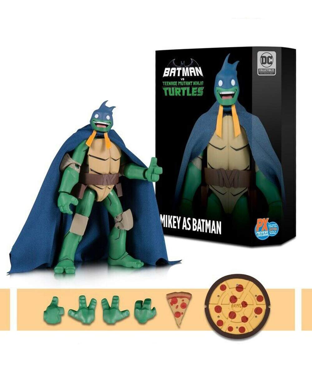 DCコレクティブル　バットマン　ミケランジェロ　TMNT タートルズ Amazon.com: DC Collectibles TMNT Michelangelo as Batman
