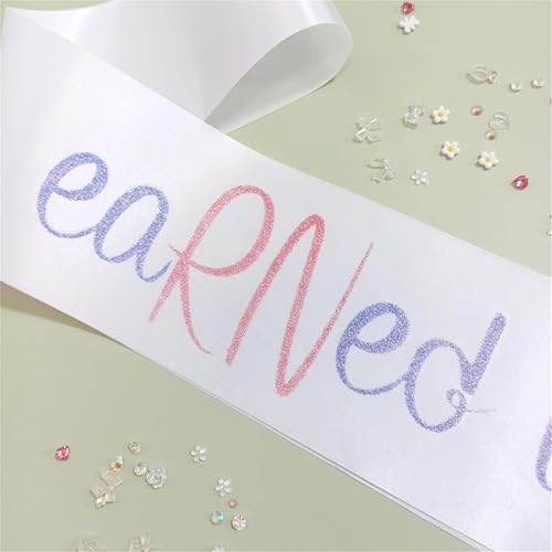 Miniatura 2 de Magnusson's Garden Banda de fiesta de graduación de enfermera, Earned It RN Regalo de graduado de la escuela de enfermería para ella, banda de clase