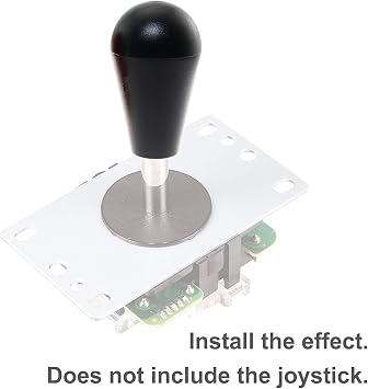 2 adet Arcade Elips Amerikan Tarzı Joystick Topball Kolu Arcade Top Top Top Yedek Aksesuarlar Arcade1up Dolap Kırmızı Siyah