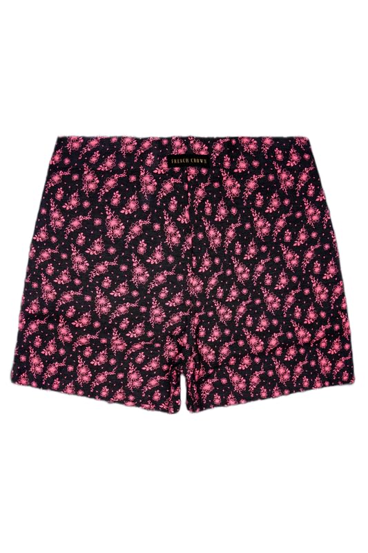 Men's Rosewood-Cadillac Pink and Jade Black Printed Super Soft Luxurious Linen Boxer-image-30
