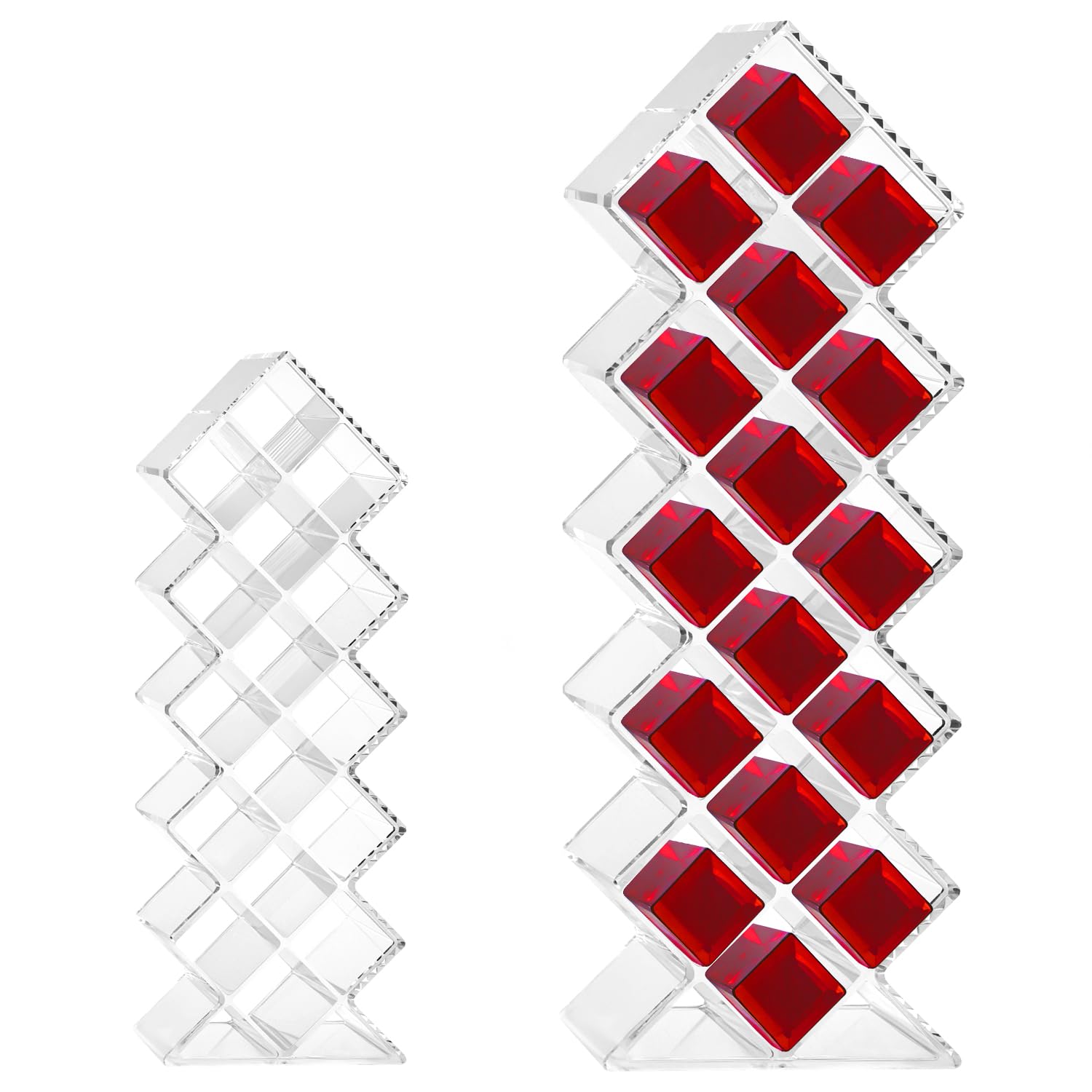 QWORK® organizer na szminki, 16 miejsc, uchwyt na błyszczyk do ust, uchwyt na szminkę