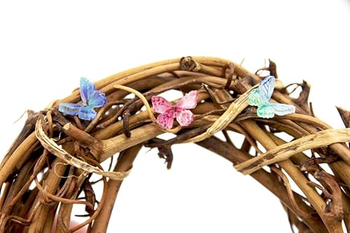 Miniatura 6 de Mariposas de micro resina, casa de muñecas en miniatura, terrario de hadas de jardín, mini decoración de paisajismo (30 piezas)