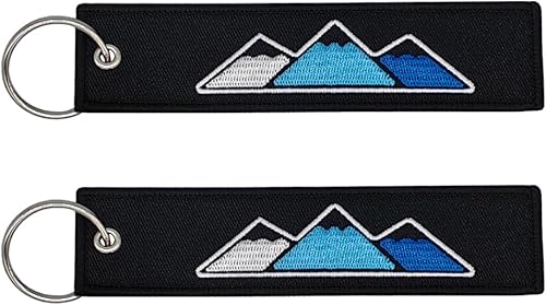 Llavero de etiqueta tricolor con llavero compatible con Toyota Tacoma TRD 4Runner Tundra accesorios de llavero de automóvil.