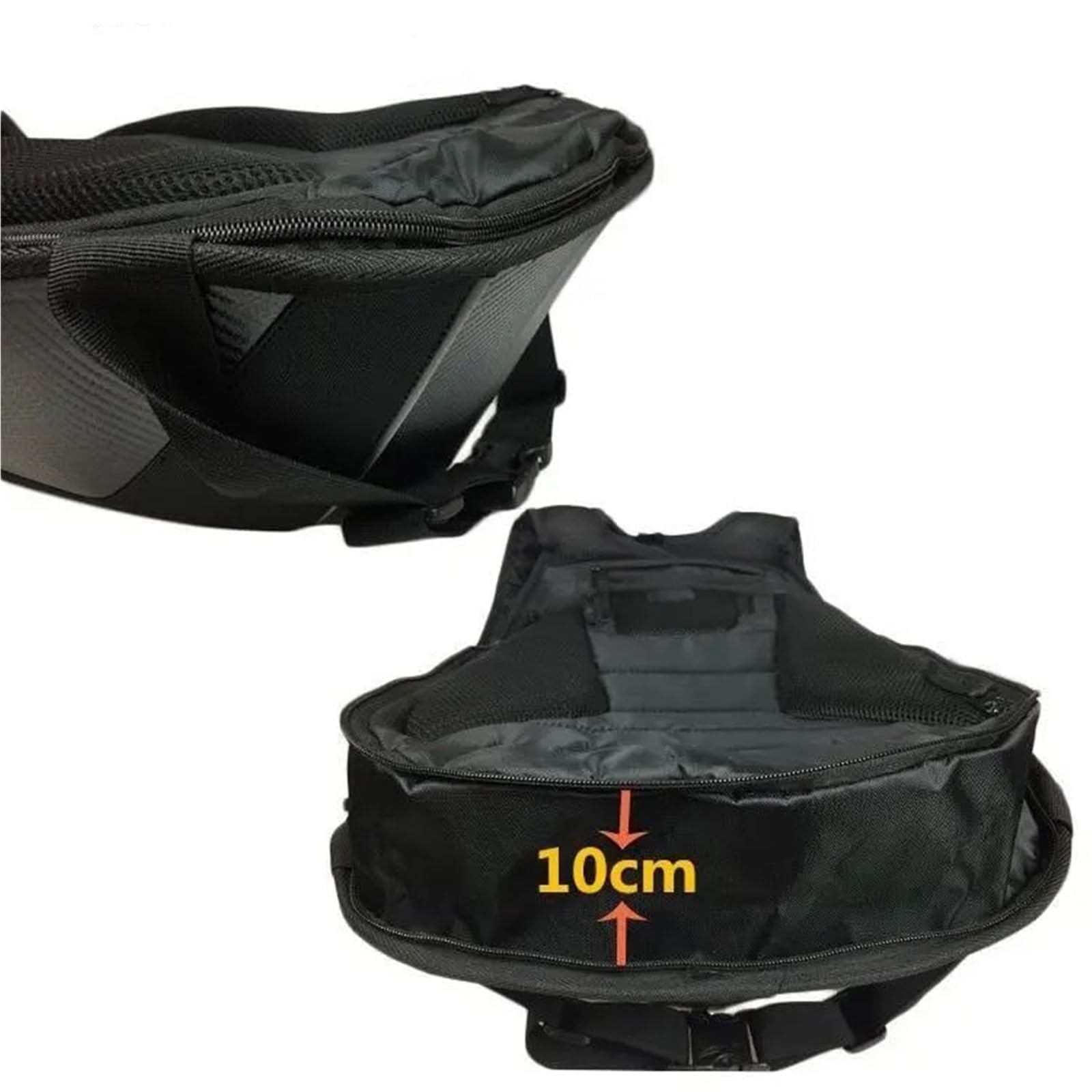 Moto Coda Borsa Borsa Per Casco Da Moto Da 30-48L In Fibra Di Carbonio Con Guscio Rigido Per Viaggi Impermeabile Per Grande Capacità