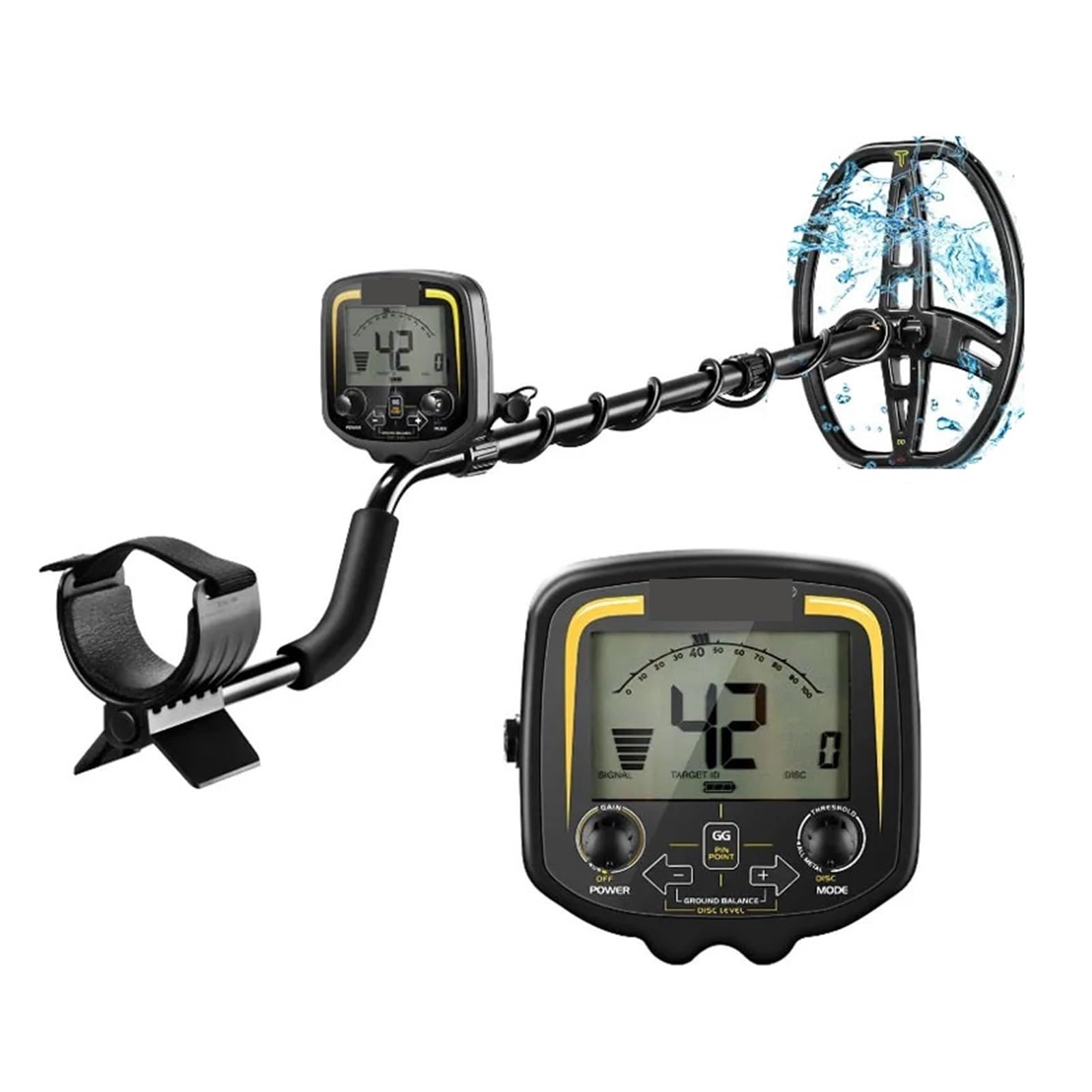 JKJZSALJ Metal Detector Underground Depth 2.5M Scanner Search Finder Gold Detector Treasure Finder Pinpointer 11Inch ? High Accuracy