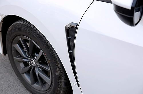 Miniatura 9 de x xotic tech Type-R Style - Cubierta de ventilación lateral para guardabarros, textura de fibra de carbono, compatible con Honda Civic 10ª