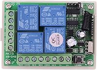 Vista 3 de Interruptor de control remoto DC 12V 4 canales universal 433Mhz Control remoto interruptor momentáneo para control inalámbrico y más