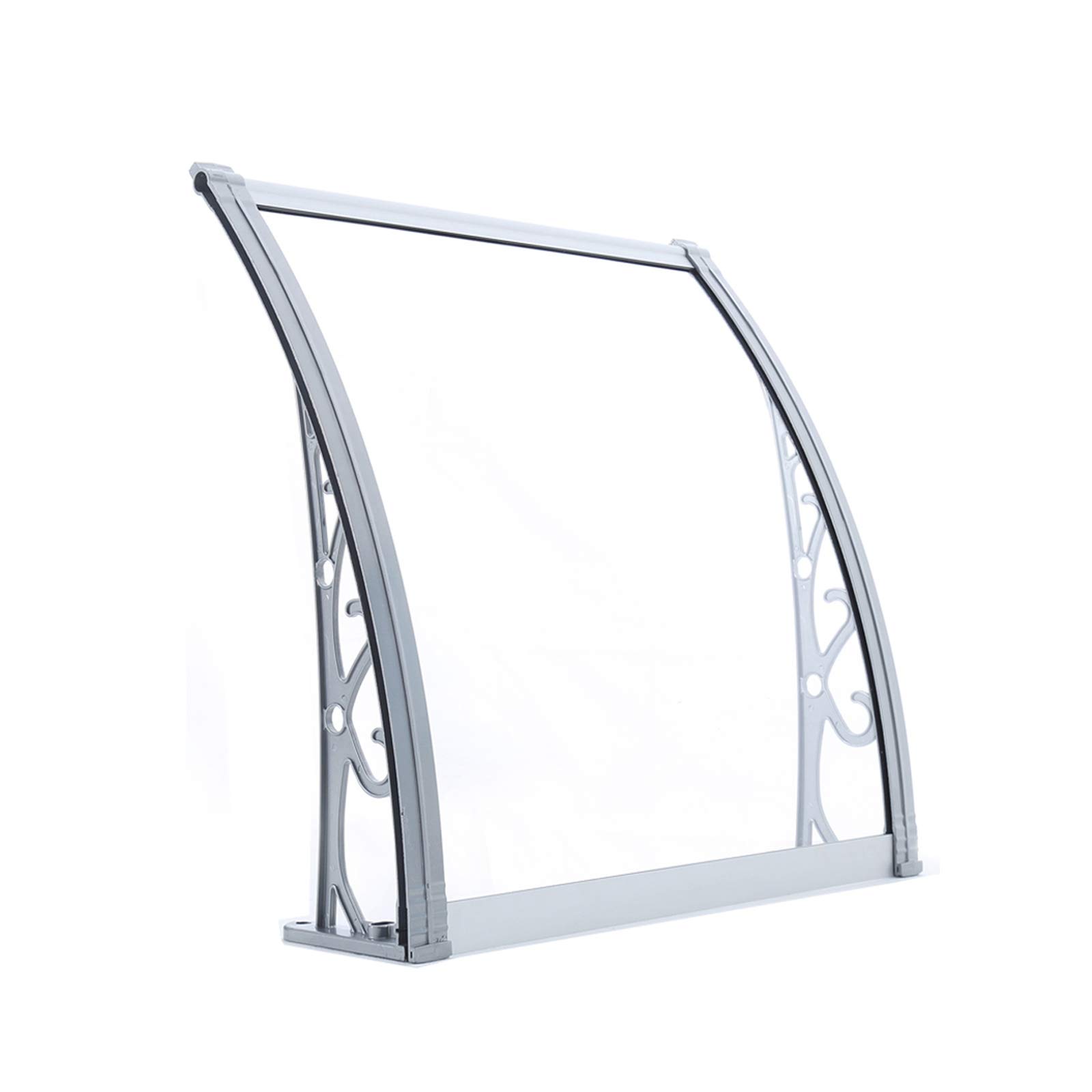 Auvent de porte extérieur polycarbonate transparent anti-infiltration pour entrée 220 LB