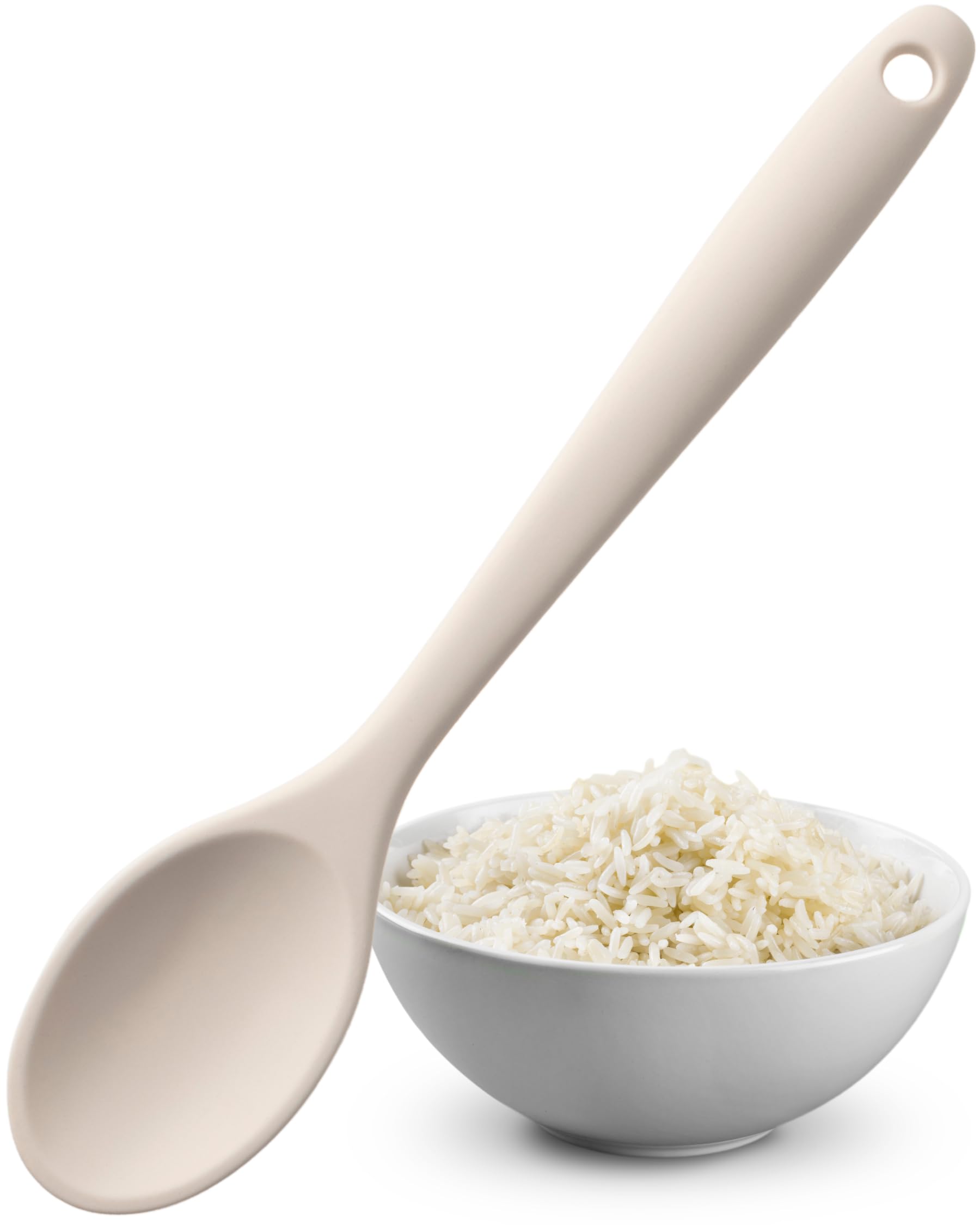 Taylors Eye Witness Mini Silicone Oyster Stirring Spoon - Dishwasher Safe, Perfect for Non-Stick Pans. Small Enough for Jars. Odour, Stain & Heat (260°C/500°F) Resistant. 5 Year Guarantee