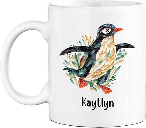 Miniatura 26 de Taza de café personalizada con diseño de mariposa de arte de origami, regalo para cumpleaños de amigo, compañero de trabajo, taza de cerámica blanca