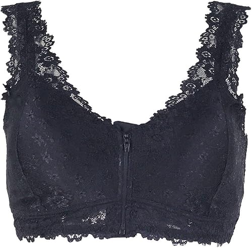 Hhkuize Branelly Bra, Branelly Bra Front Zip Lace, Branelly The Innovative and Healthy Underwireless Bra for Women