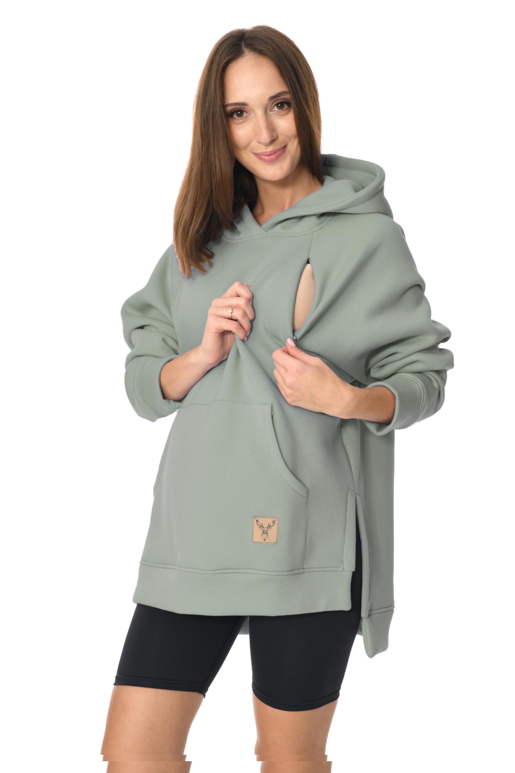 MijaCulture Maglione premaman 2 in 1 per allattamento e premaman Stella M014