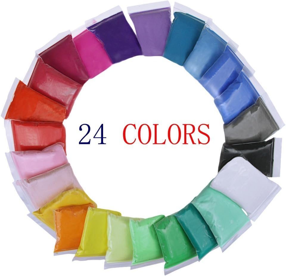 Super Light Clay 24 PCS - Air Dry Clay, 24 Bright Color Ultra Light Kids Modeling Clay, No-Toxic Modeling Clay with Clay Cutting Tools, Best Kids Gift.