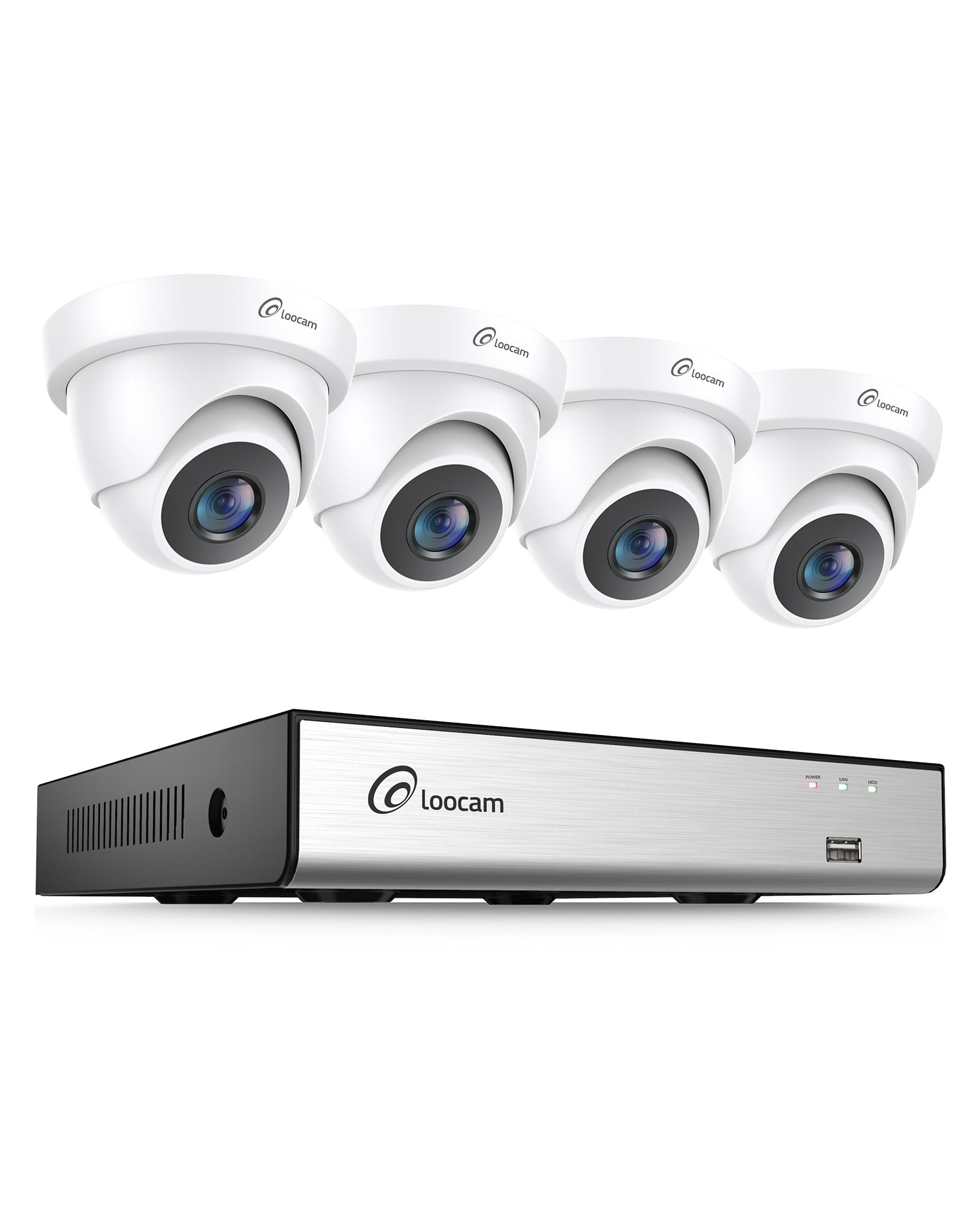 il sistema di sicurezza videocamera con 4 telecamere hd e visione notturna per monitorare la tua casa o negozio