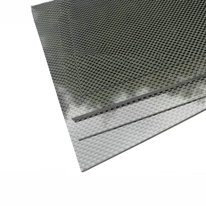 400x500x(0.5-5) mm 3K Black Plain Weave Carbon Fiber Plate Sheet Glossy Carbon Fiber Board Panel High Composite RC Material
