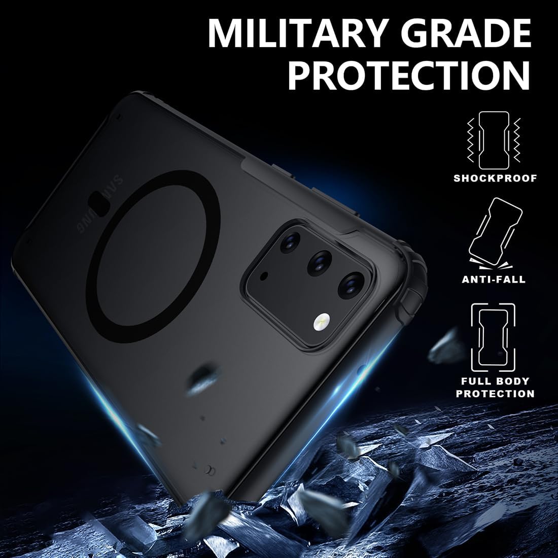 TIANNIUKE Magnetic Case for Samsung Galaxy S20, Translucent Matte Anti-Fingerprint,Compatible with MagSafe,Slim Fit Shockproof Protective Phone Case for Galaxy S20 Case - Image 6