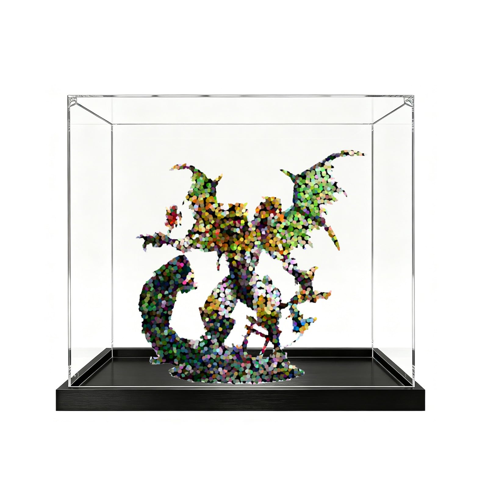 Dustproof Clear Acrylic Display Case for Lego 71872 Dragon,Box Only (3mm)
