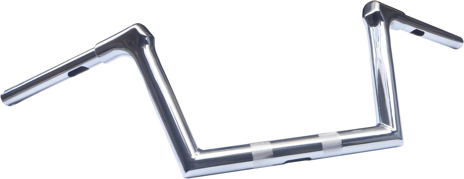 8" Rise Ape Hangers Chrome 1.25" Tube Riser Handle Bars Handlebar Fit For Harley Road King 2014+ & Softail 2018+ (Fat Boy/Breakout)