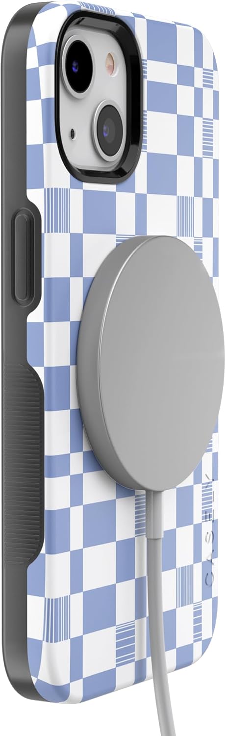 Casely iPhone 13 Case | Reality Check | Periwinkle | Bold Protective Design | Compatible with MagSafe - Image 9