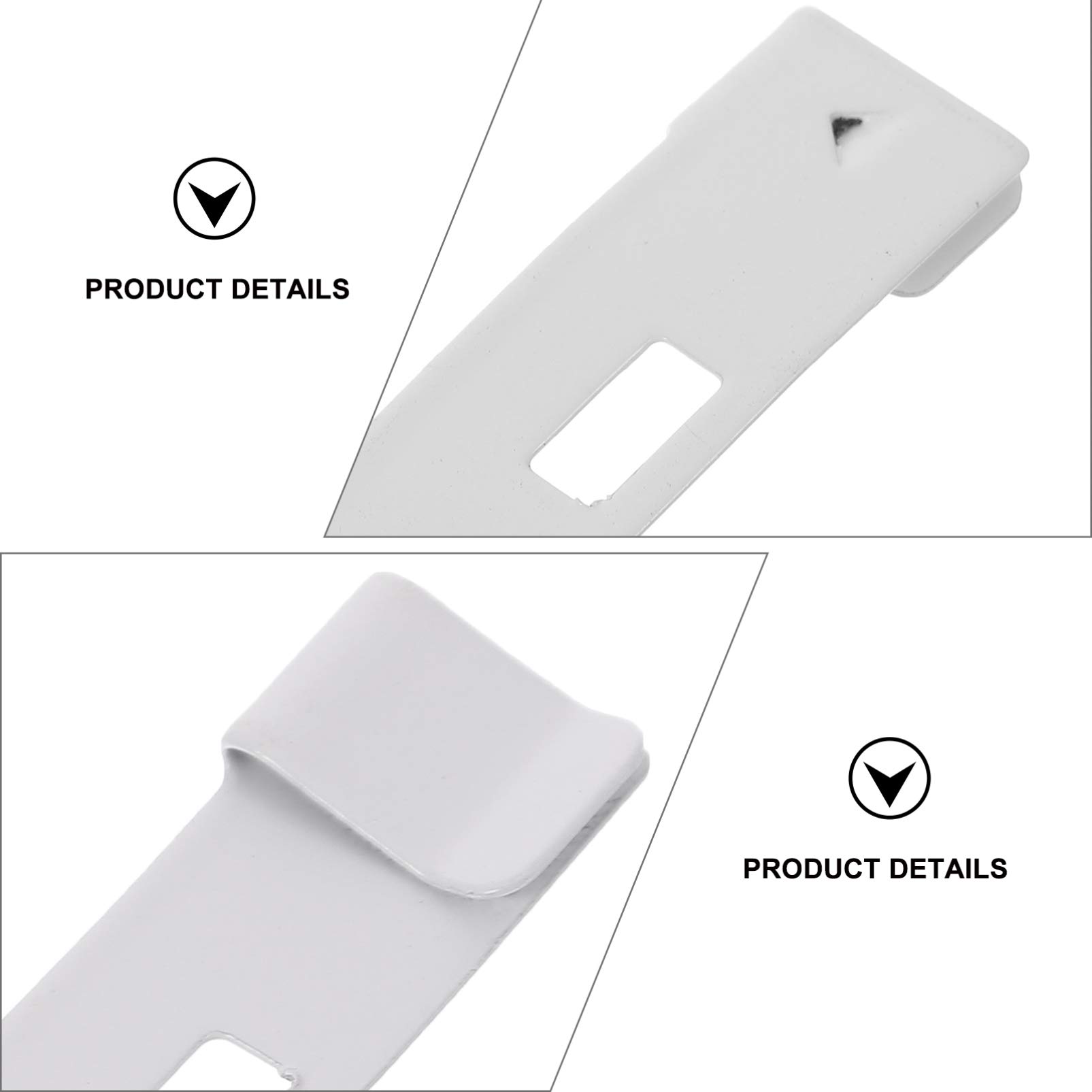 Salva-palette Metalliche Per Tende Verticali | 12 Clip Di Riparazione Universali, Bianche, Facili Da Installare