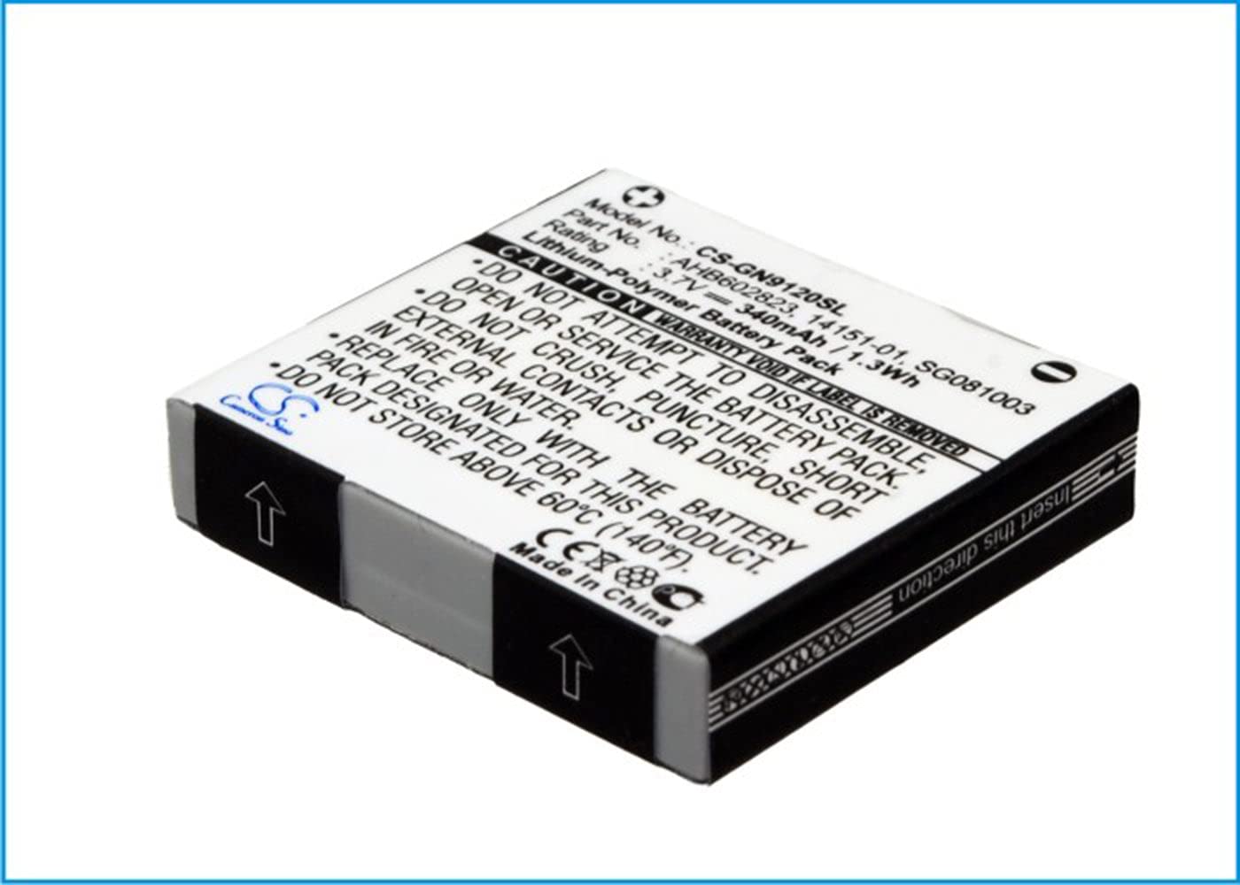 VI VINTRONS 340mAh Battery for GN Netcom 9120, 9125