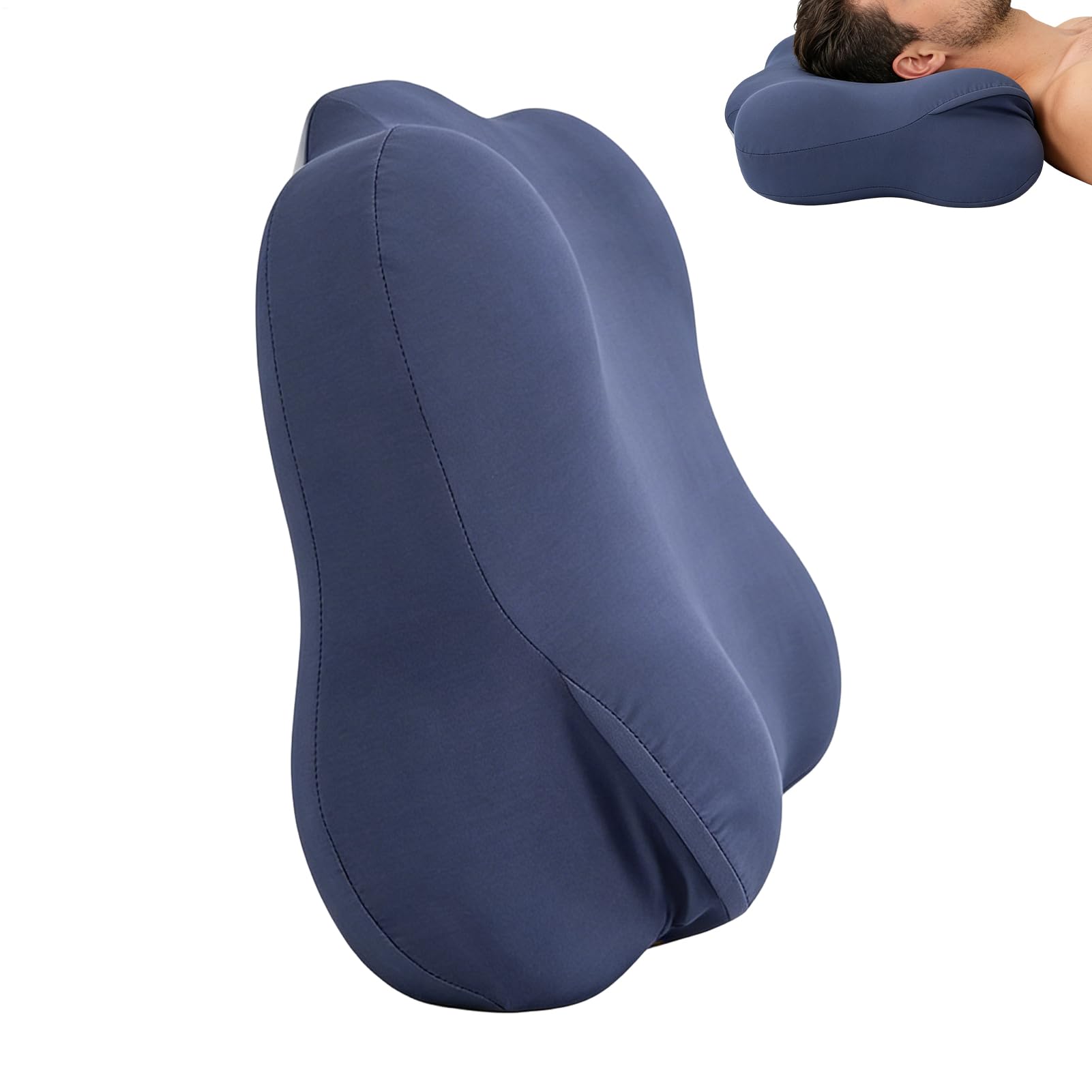 Cloud Pillow - Memory Foam Cloud Shape Ergonomic Breathable Support | Neck Support Pillow - for TV Travel Daily Camping Offices Break Naptime Patients Recliner Sitting Bed Sofa