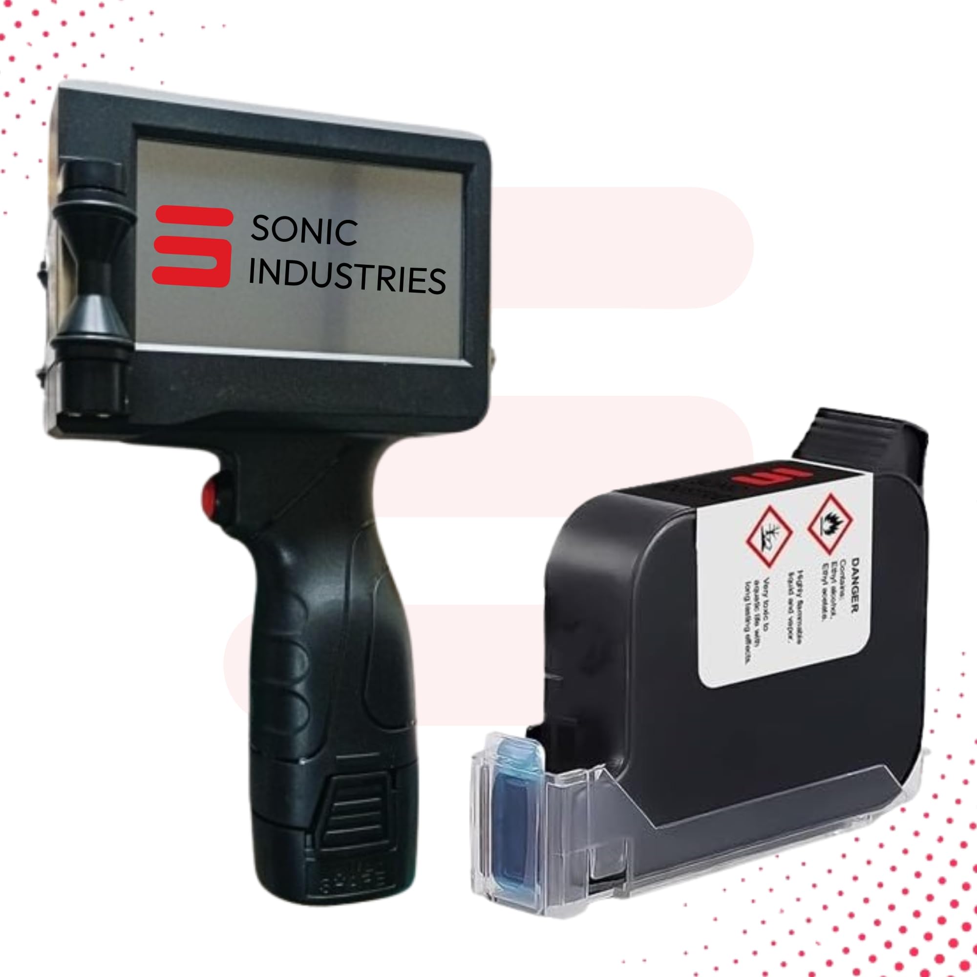SONIC INDUSTRIES Solvent Ink Cartridge for Crisp Printing on Any Surface Plastic Body Handheld Thermal Inkjet Printer with Sonic Cartridge (B0CTYGRJQ7) Amazon Price History, Amazon Price Tracker