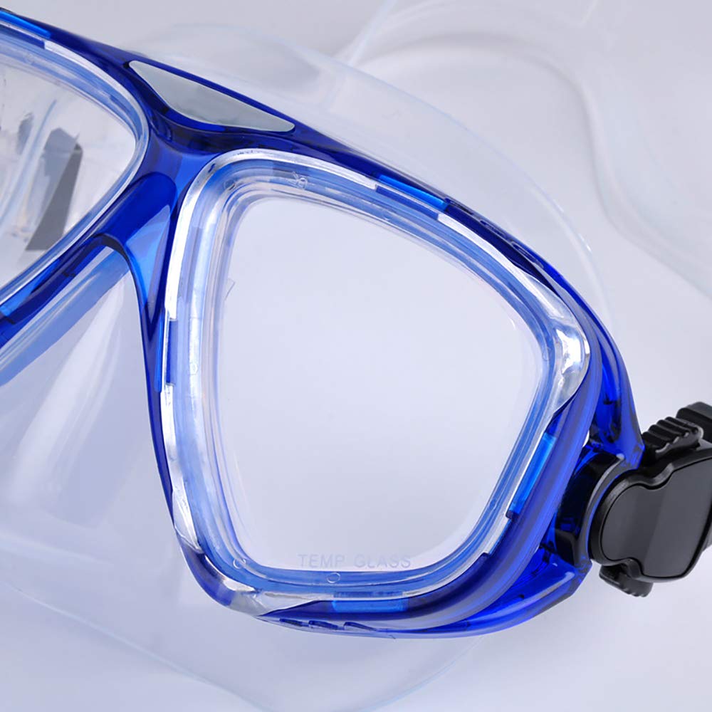 Máscara de Buceo para natación Adultos Máscara de Buceo antivaho Gafas de natación Equipo de Snorkel Gafas de Buceo de Vista Amplia con Tubo de respiración