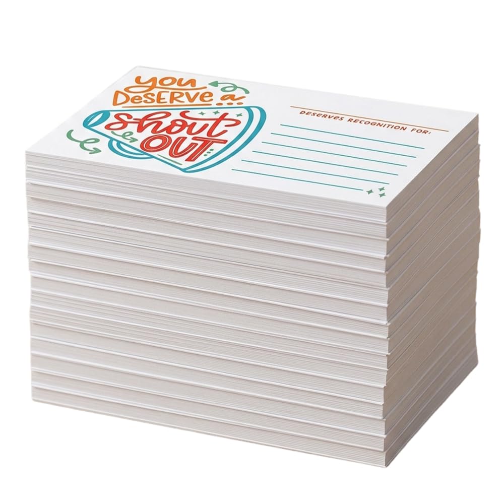 Shout Out Cards, 125/150PCS Appreciation Recognition Reward Postcards