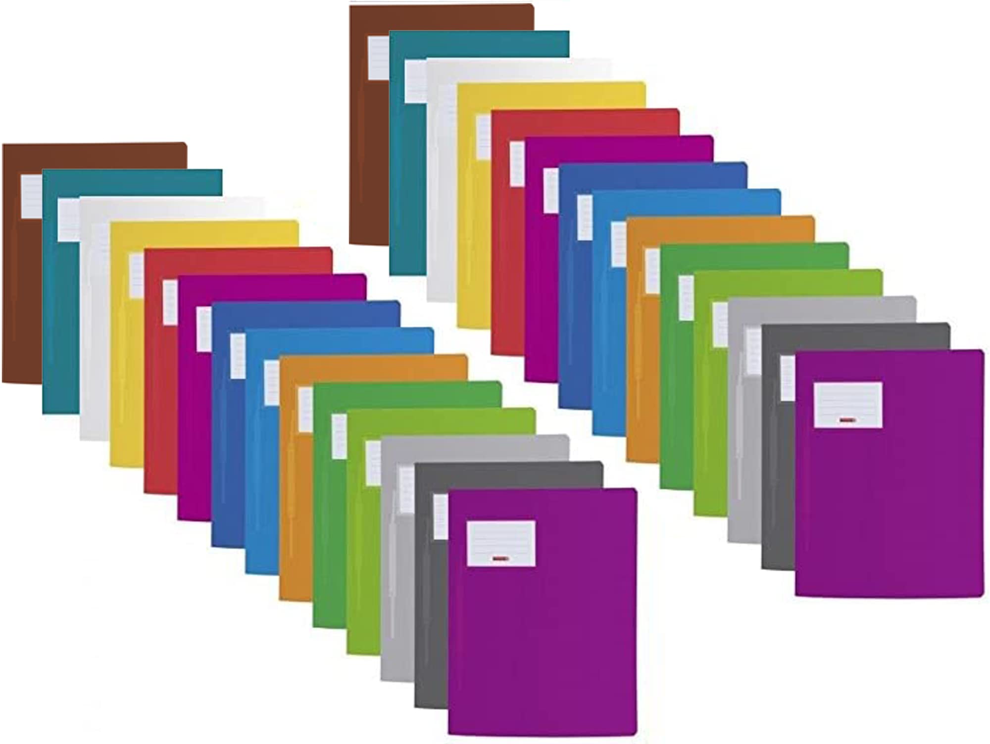Schnellhefter Fact! PP, 24 x 31 Centimeter für A4 (2 x 14-fach Pack, Sortiert)