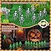 Simgoing 100 Pcs Halloween Mini Skeleton Decoration Glow in The Dark Skeleton Bulk Luminous Tiny Figurine to Hide and Seek Small Skull Toy for Halloween Haunted House Party Favor Decor (White)