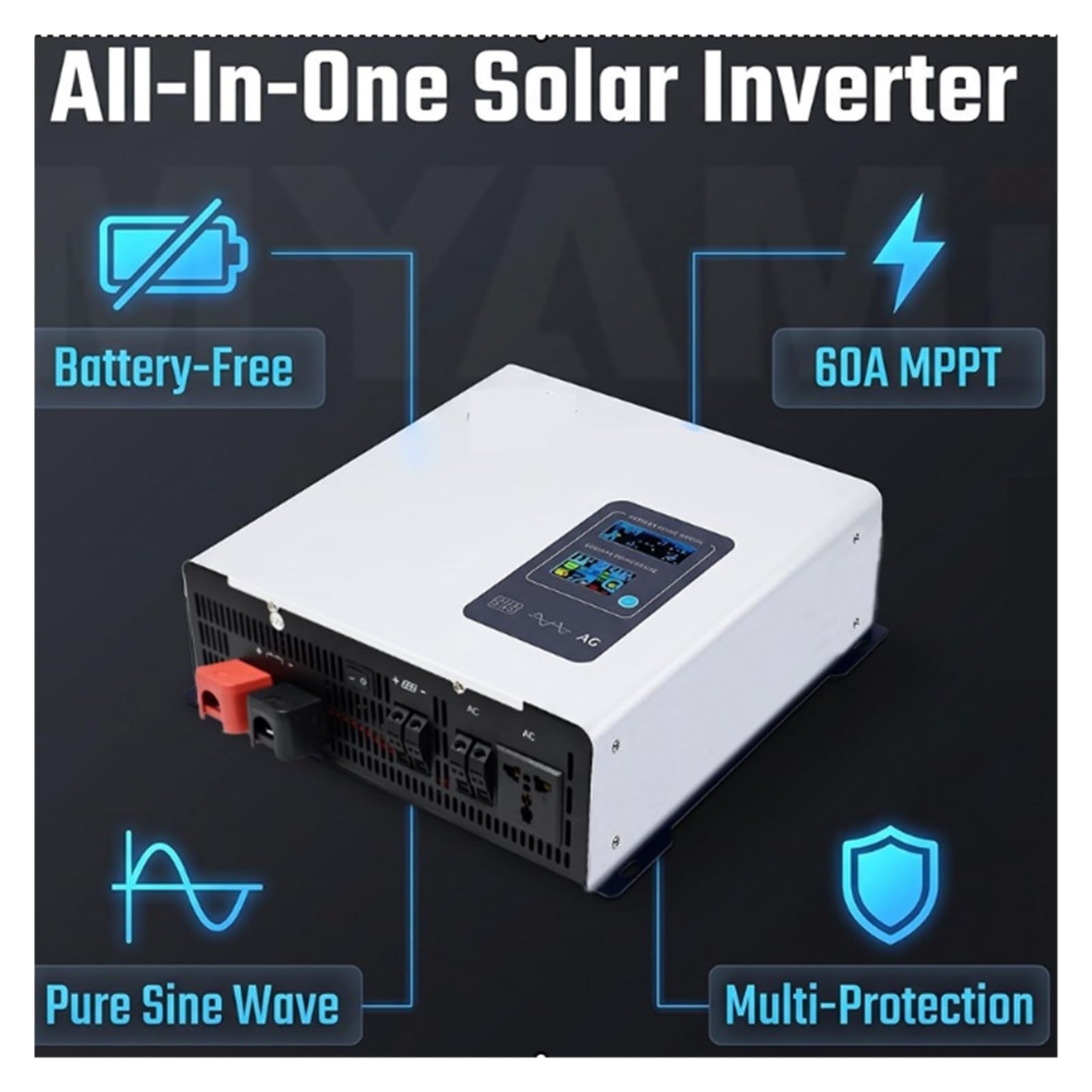 Inverter solare ibrido da 3300 W, controller inverter MY-ES3000 60 A