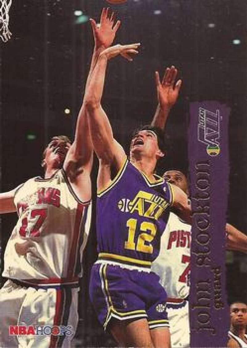 Amazon.com: 1995-96 NBA Hoops Series 1#162 John Stockton Utah Jazz 