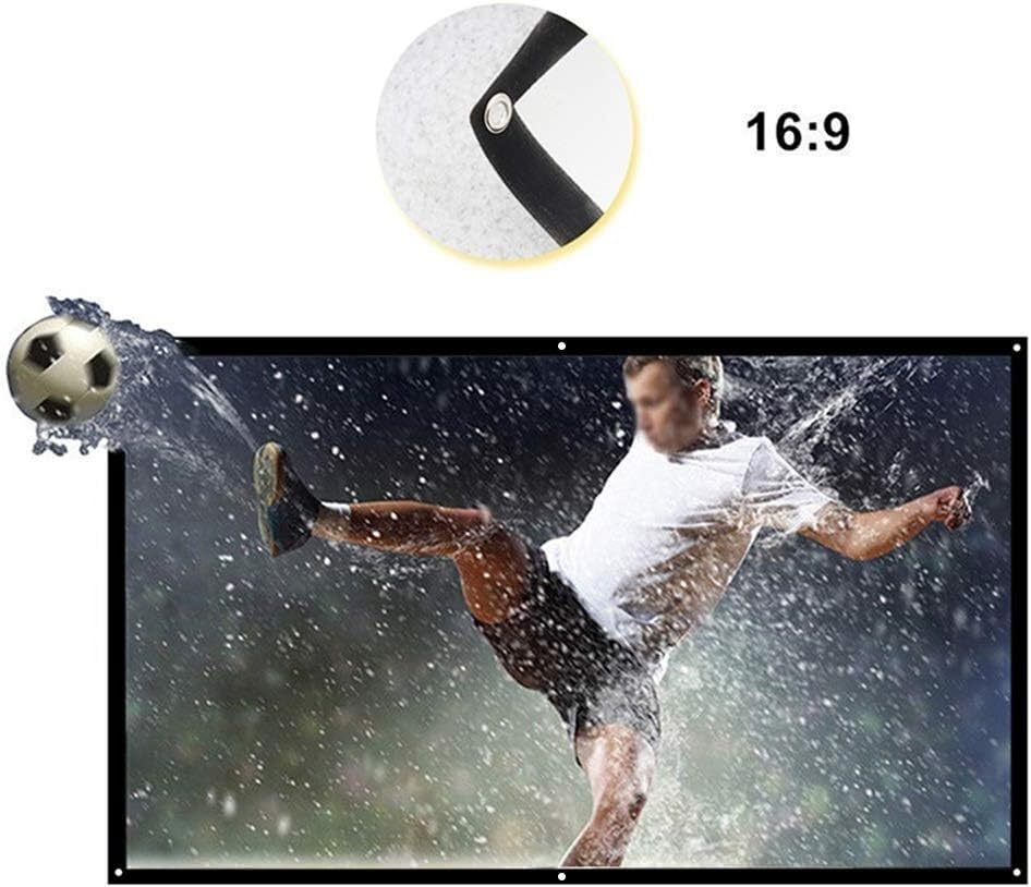 Pantalla de proyección portátil y plegable para cine en casa miniatura 2